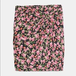NWT‎ Zara Floral Print Ruched Mini Skirt